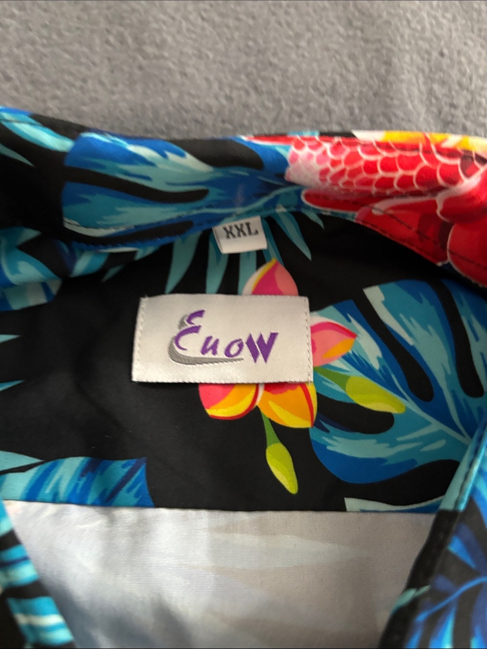 EUOW Tropical Hawaiian Shirt & Swim Trunks Set Floral Men’s XXL NWT - Picture 9 of 13